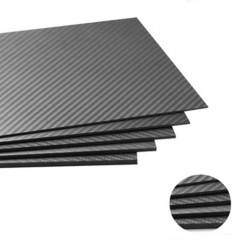 Custom Size Black Carbon Fiber Sheet Twill Matte