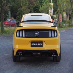 Mustang GT350 Style Carbon Fiber Rear Spoiler Glossy Black