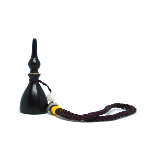 2020 new snuff bottle A:  With African Blackwood, Brass spoon & Hanging Rope