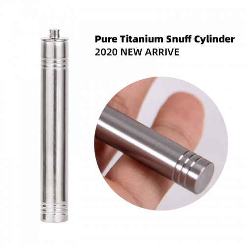 Pure titanium snuff bottle cylinder stly