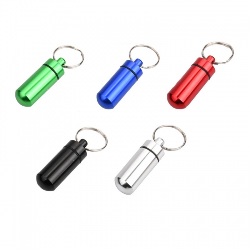 MINI Aluminum Snuff Can, Five colors, Good Sealing,with Key Ring