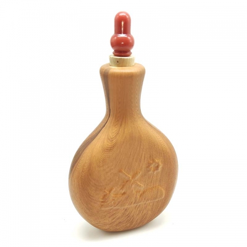 Porcelain snuff bottle with wood pattern，can pack 20g snuff