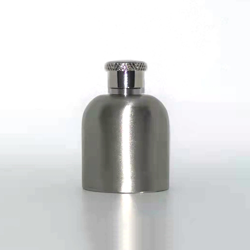De Ster En De Lelie Stainless Snuff bottle with Brass Cap-Oblate