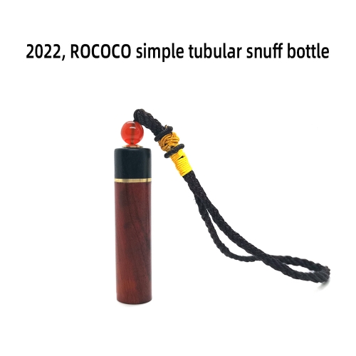 2022, Rococo simple tubular snuff bottle