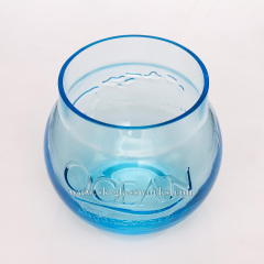 375ml Blue Color Drinking Glass