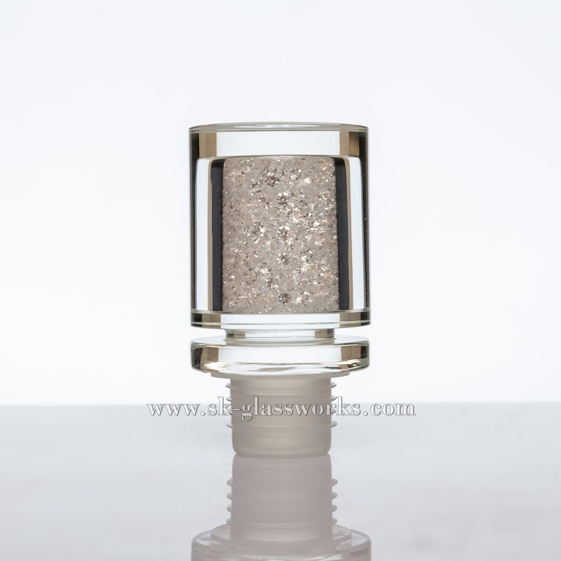 Crystal Glass Cap T-cork Bottle Stopper