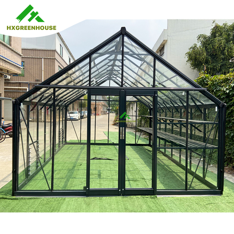 EXTRA STRONG glass greenhouse 16x8FT HX98123