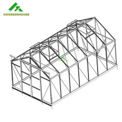 Panel de policarbonato de 10mm con marco de aluminio invernadero