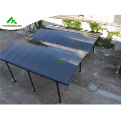 Aluminium rahmen polycarbonat panel doppel-und einzel carport