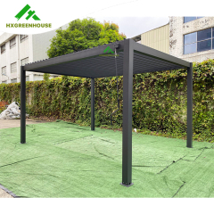 Outdoor aluminium bioclimatic pergola