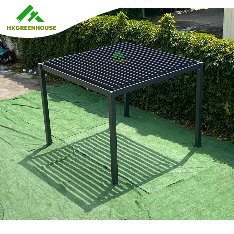 Outdoor aluminium bioclimatic pergola