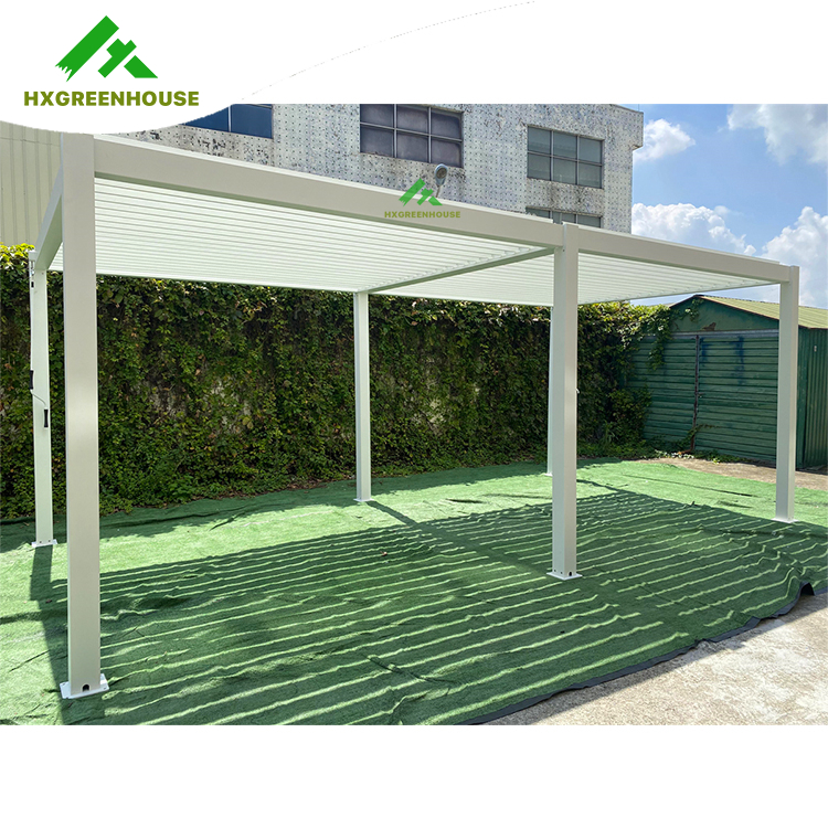 Pergola bioclimatique en aluminium d'extérieur