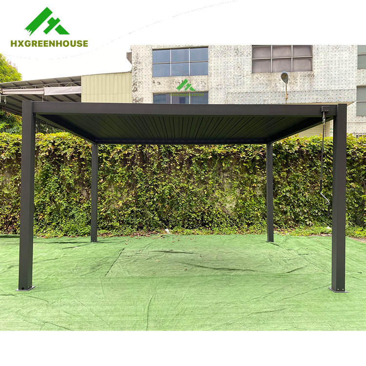 Pergola bioclimatique en aluminium d'extérieur