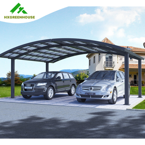 Carport de aluminio de policarbonato sólido sombra de sol al aire libre