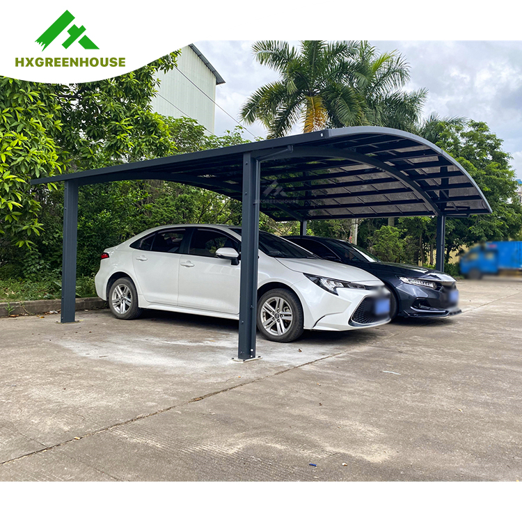 Außen sonnenschutz solide polycarbonat aluminium carport