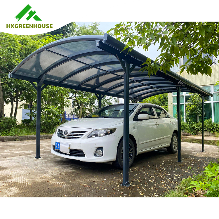 Single hollow PC carport 16x10FT HX-PB63008