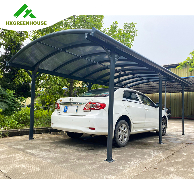 Single hollow PC carport 16x10FT HX-PB63008