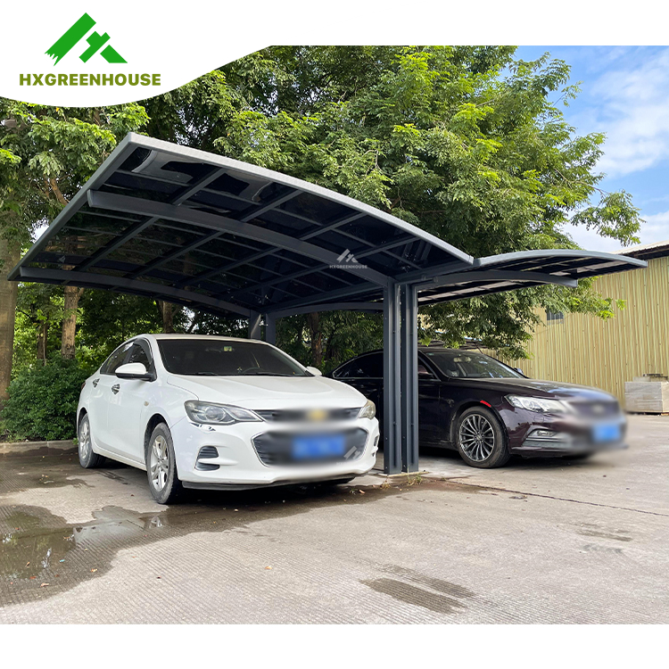 Carport de aluminio de policarbonato sólido sombra de sol al aire libre