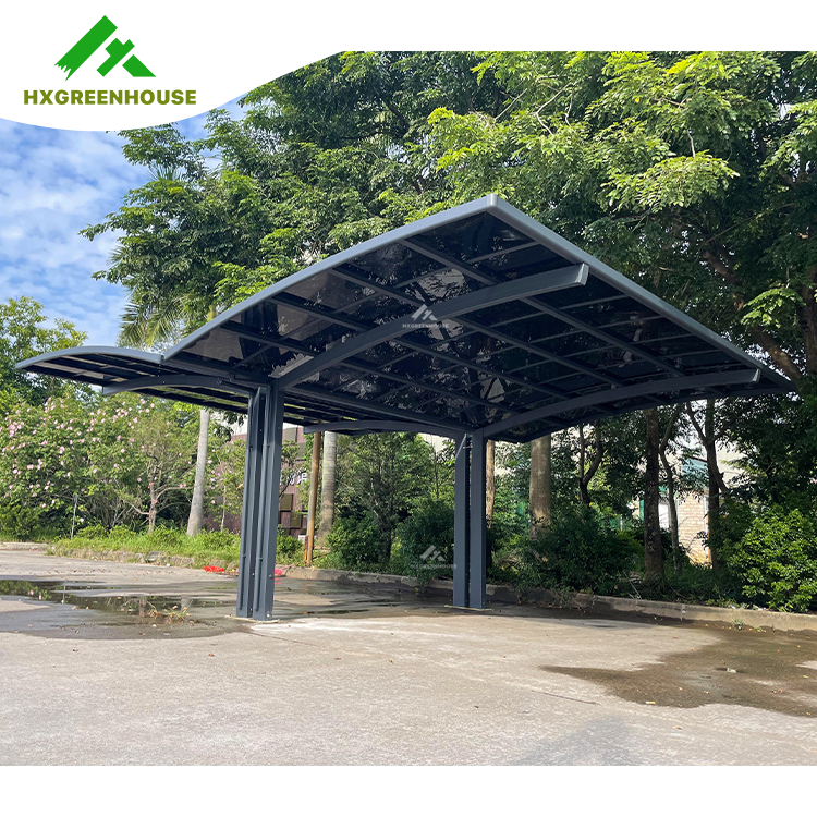 Carport de aluminio de policarbonato sólido sombra de sol al aire libre