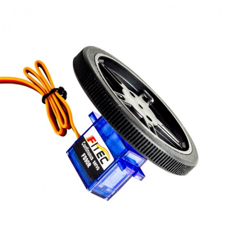 Mini 360 Degree Continuous Rotation Servo FS90R with Wheel for microbit 摩打連車輪