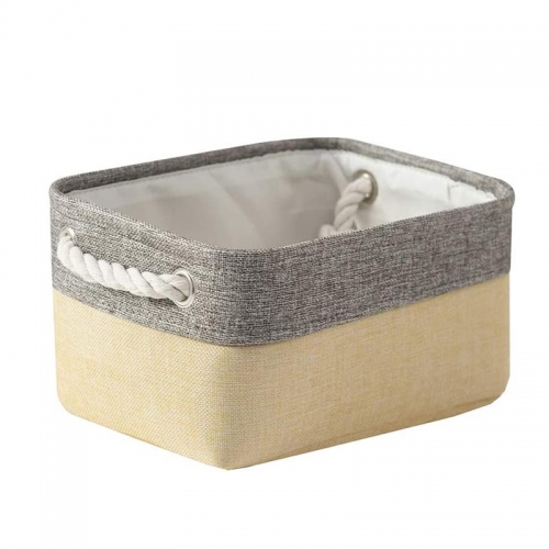 Grey&Gold storage basket 【11.8L x 9.7W  x 5.2H】