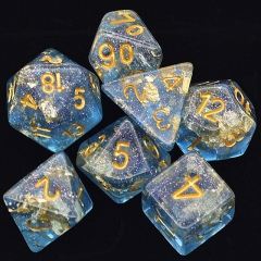 Blue Shimmer Gold Foil