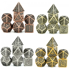 Plated Ancient Metal dice（Clouds Dragon）