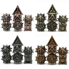 Plated Ancient Metal dice(Pinwheel)