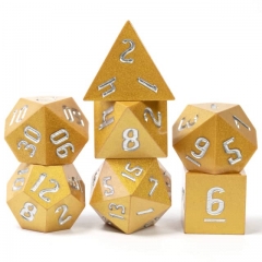 Handmade Golden Glitter Dice