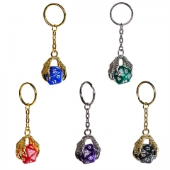 D20 Dragon Claw Keychain