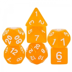 Orange Acrylic Dice