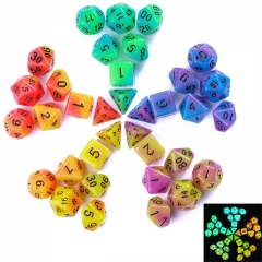 Acrylic Color Blend Glow in the Dark Dice