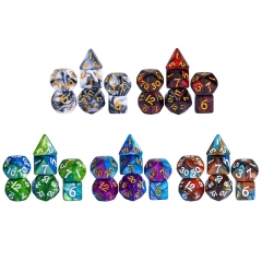 Acrylic Mini 10mm-13mm  Blend Color Dice