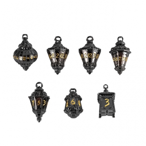 Black&Golden Metal Dice (Special-shaped Lantern) Black&Golden Metal Dice (Special-shaped Lantern)