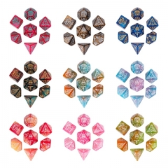 Acrylic Pattern Dice (Christmas Series)