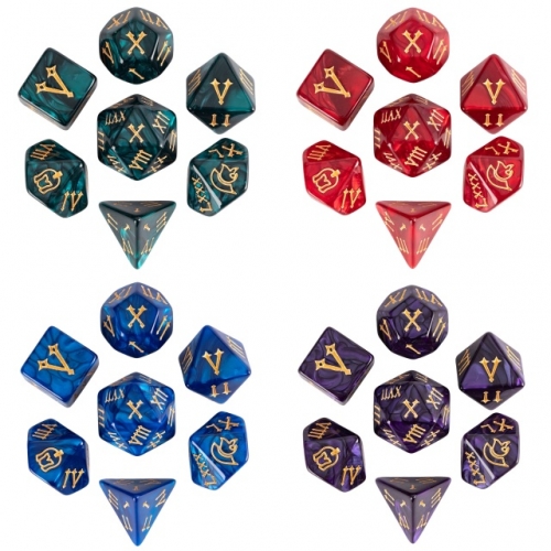 Acrylic Marbled Dice (Roman numerals) Acrylic Marbled Dice (Roman numerals)