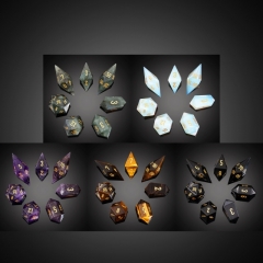 Curated Gemstone Dice (Diamond Shape)