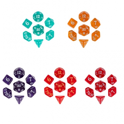 Acrylic Glitter Mini Dice 10mm-13mm Acrylic Glitter Mini Dice 10mm-13mm
