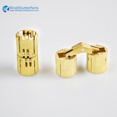 Brass Barrel Hidden Hinges Concealed Hinges for DIY Jewelry Box Small Wooden Box