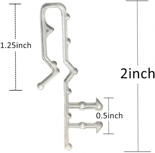 2inch Hidden Channel Valance Clips for Horizontal Wood Blinds Mini Blinds Retainer Holder from Shade