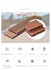 Hot sale Popular High Quality Outdoor Different Finish and Color Wpc Decking Floor