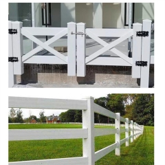 Hot Sale Wholesale Factory Direct PVC Horse Fence American Style PVC Vinyl Ranch Fence