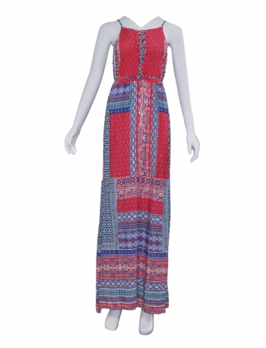 New exquisite printed strap dress