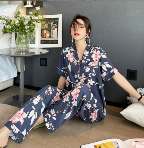 Stylish New Custom Pajamas Quick Dry Anti-pilling Cotton Women's Pajama Set