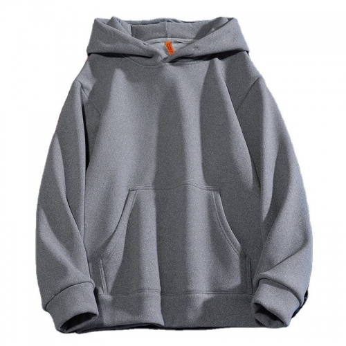 Classic Men's Sports Hoodie Heavy Weight Winter Long Sleeve Hooded Sweatshirt Customized Men Solid Pullover Tops