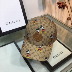 グッチ帽子 可愛いミッキーマウス gucci キャップ サイズ調整可能 男女兼用 人気通販