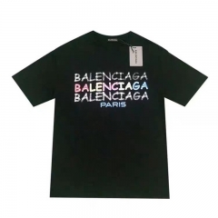 バレンシアガ balenciagaｔシャツ 黒白 カジュアルテイシャツ  男性兼用 人気通販