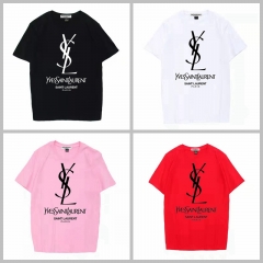 イブサンローランｔシャツ  カジュアル YSL テイシャツ  メンズレデイース向け 人気通販