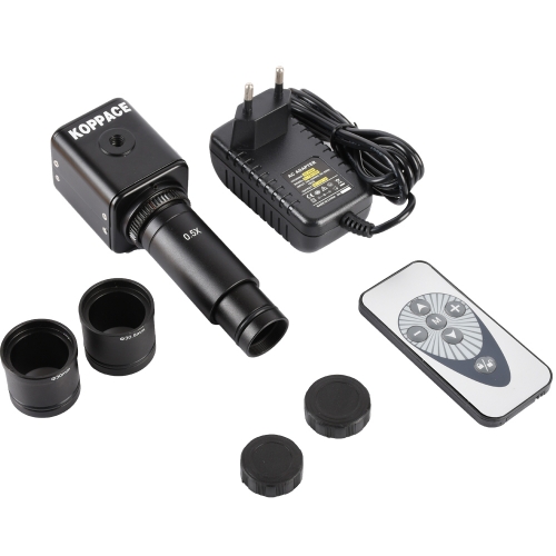 KOPPCE 2 Million Pixel Microscope Camera 0.5X Electronic Eyepiece HDMI Camera Interface 23.2mm to 30mm und 30.5mm Adapter