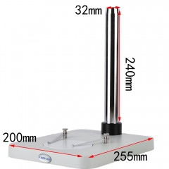 KOPPACE Microscope Bracket Column Length 240mm Diameter 32mm Base Plate Size 200x255mm